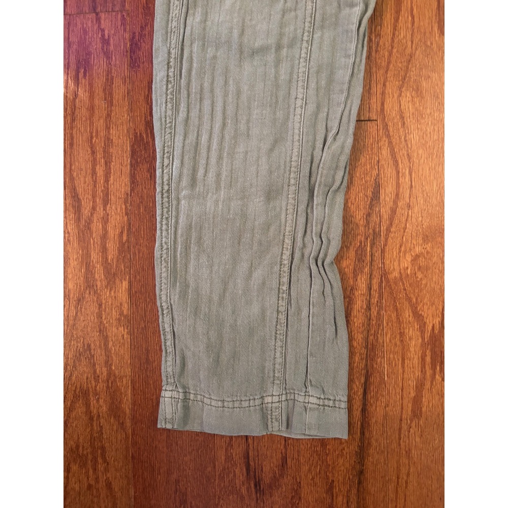 Free People Light Green 55% Linen Pants Size XS - Picture 2 of 12